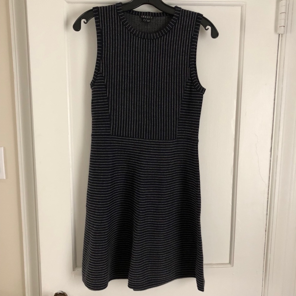 THEORY Striped Sweater Dress